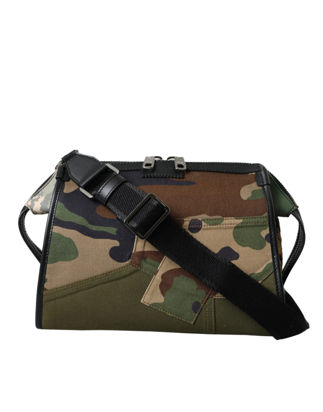  - Dolce & Gabbana Multicolor Camouflage Patchwork Crossbody Bag - BAG1472 - Ask Me Wear