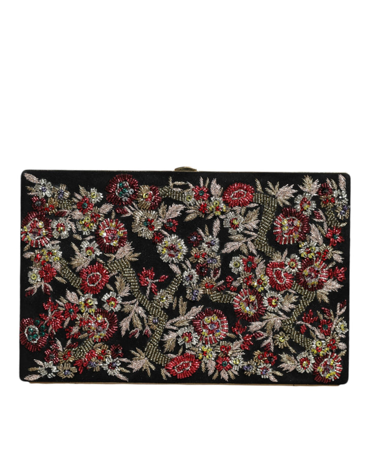  - Dolce & Gabbana Multicolor Floral Gold Frame Clutch Evening Purse Bag - BAG1525 - Ask Me Wear