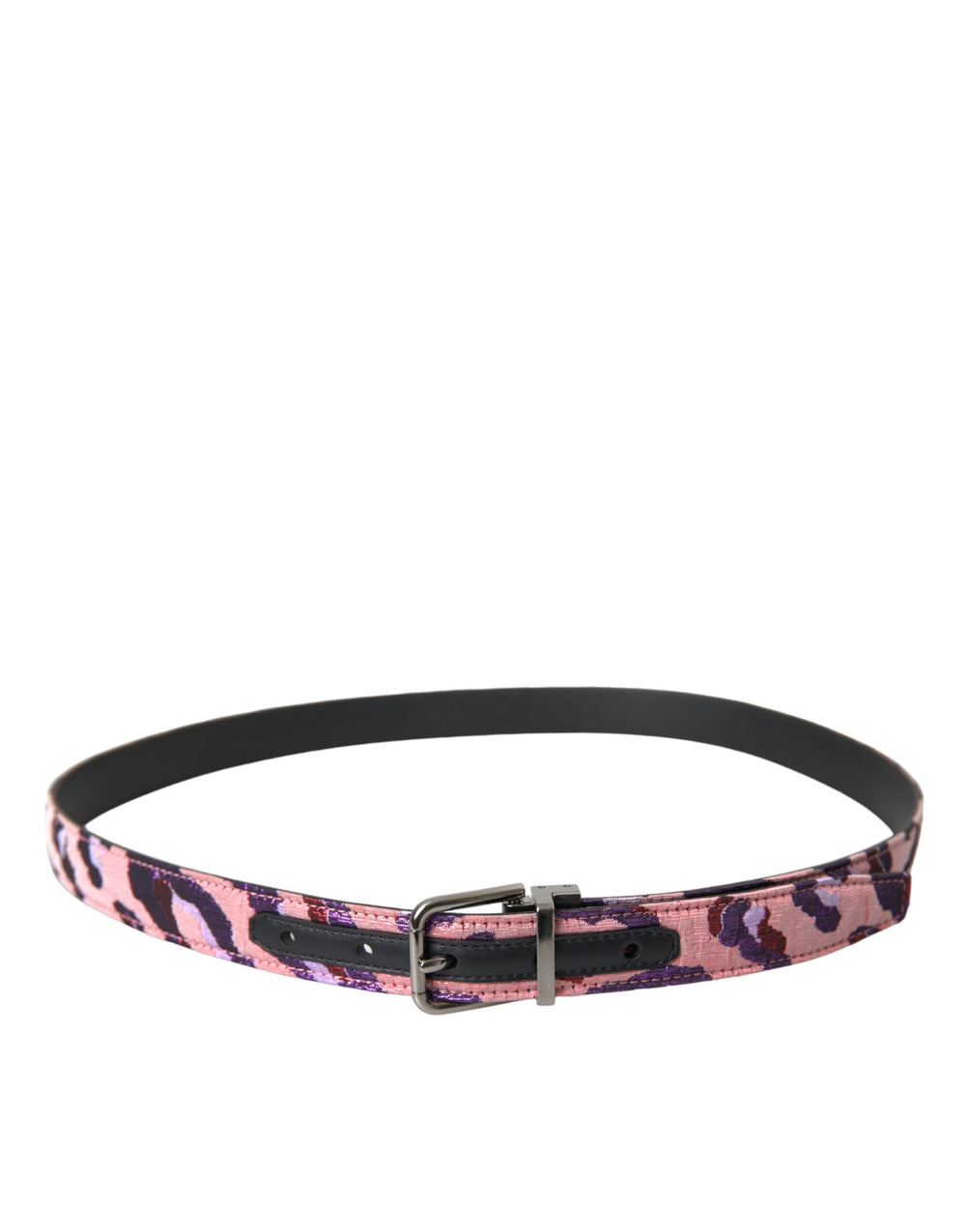  - Dolce & Gabbana Multicolor Jacquard Leather Metal Buckle Belt - BEL9214 - 95 - Ask Me Wear