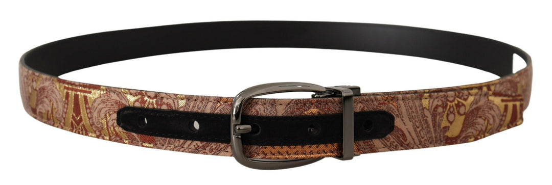  - Dolce & Gabbana Multicolor Leather Signature Belt - BEL8414 - 85 - Ask Me Wear