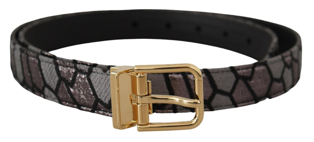  - Dolce & Gabbana Multicolor Leather Statement Belt - BEL8408 - 90 - Ask Me Wear