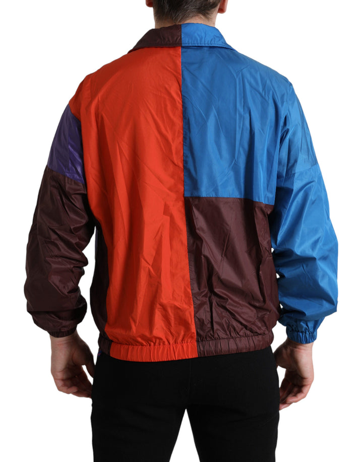  - Dolce & Gabbana Multicolor Techno Fabric Windbreaker Jacket - JKT3753 - 48 - Ask Me Wear