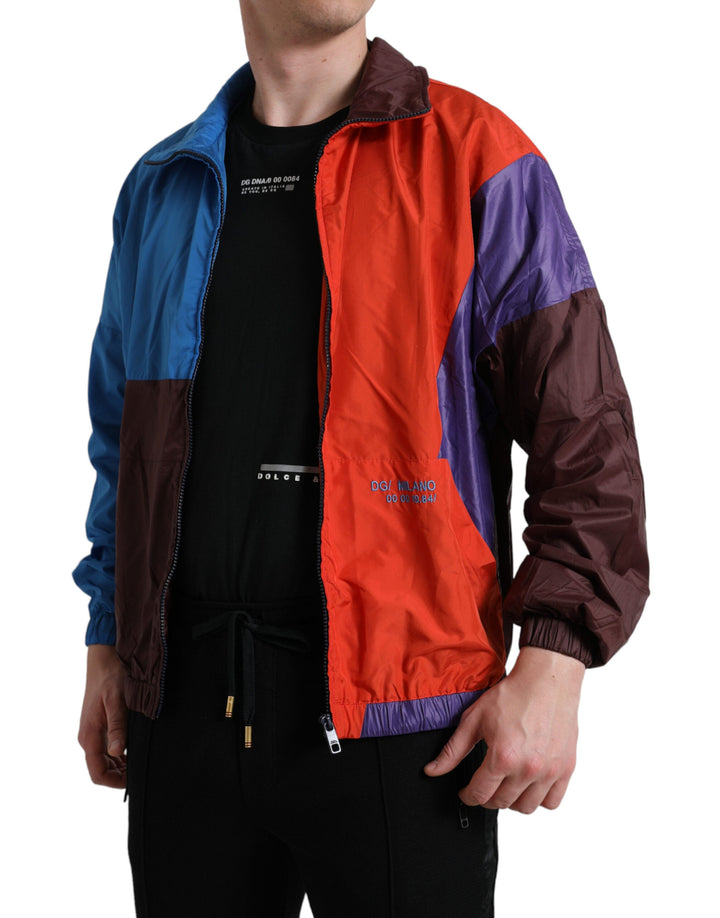  - Dolce & Gabbana Multicolor Techno Fabric Windbreaker Jacket - JKT3753 - 48 - Ask Me Wear