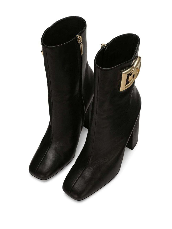 Shoes - Dolce & Gabbana Nappa Leather Ankle Boots - CT1001 AQ513 80999 - 38.5 - Ask Me Wear