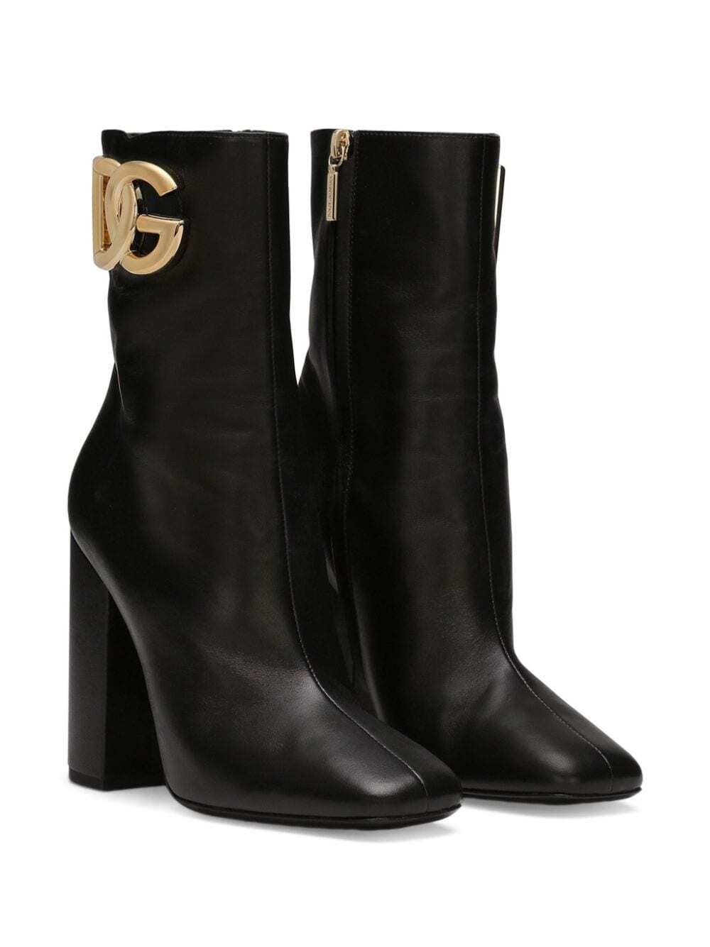 Shoes - Dolce & Gabbana Nappa Leather Ankle Boots - CT1001 AQ513 80999 - 38.5 - Ask Me Wear