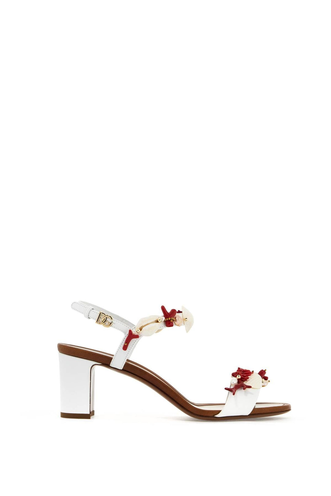 Shoes - Dolce & Gabbana "nappa Sandals With Coral Embellishments - 242450NSD000005 - 8V135 - 40 - Ask Me Wear