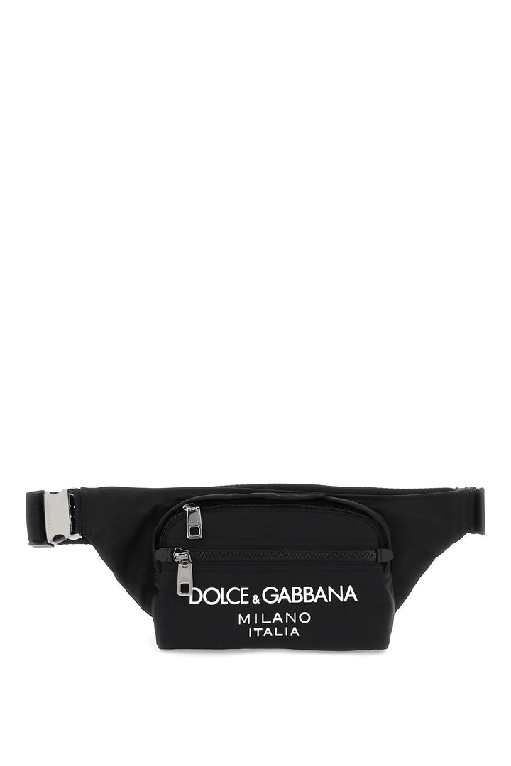 Bags - Dolce & Gabbana Nylon Beltpack Bag With Logo - 242450FMS000003 - 8B956 - os - Ask Me Wear