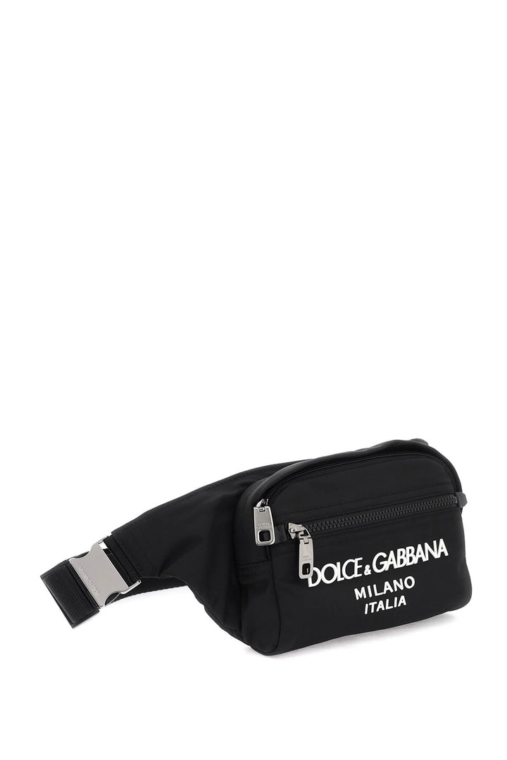 Bags - Dolce & Gabbana Nylon Beltpack Bag With Logo - 242450FMS000003 - 8B956 - os - Ask Me Wear