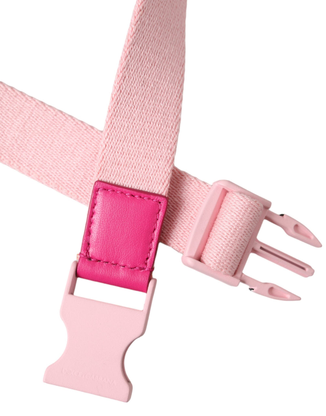  - Dolce & Gabbana Pink Canvas Stretch Plastic Buckle Women Belt - BEL9179 - 120 - Ask Me Wear