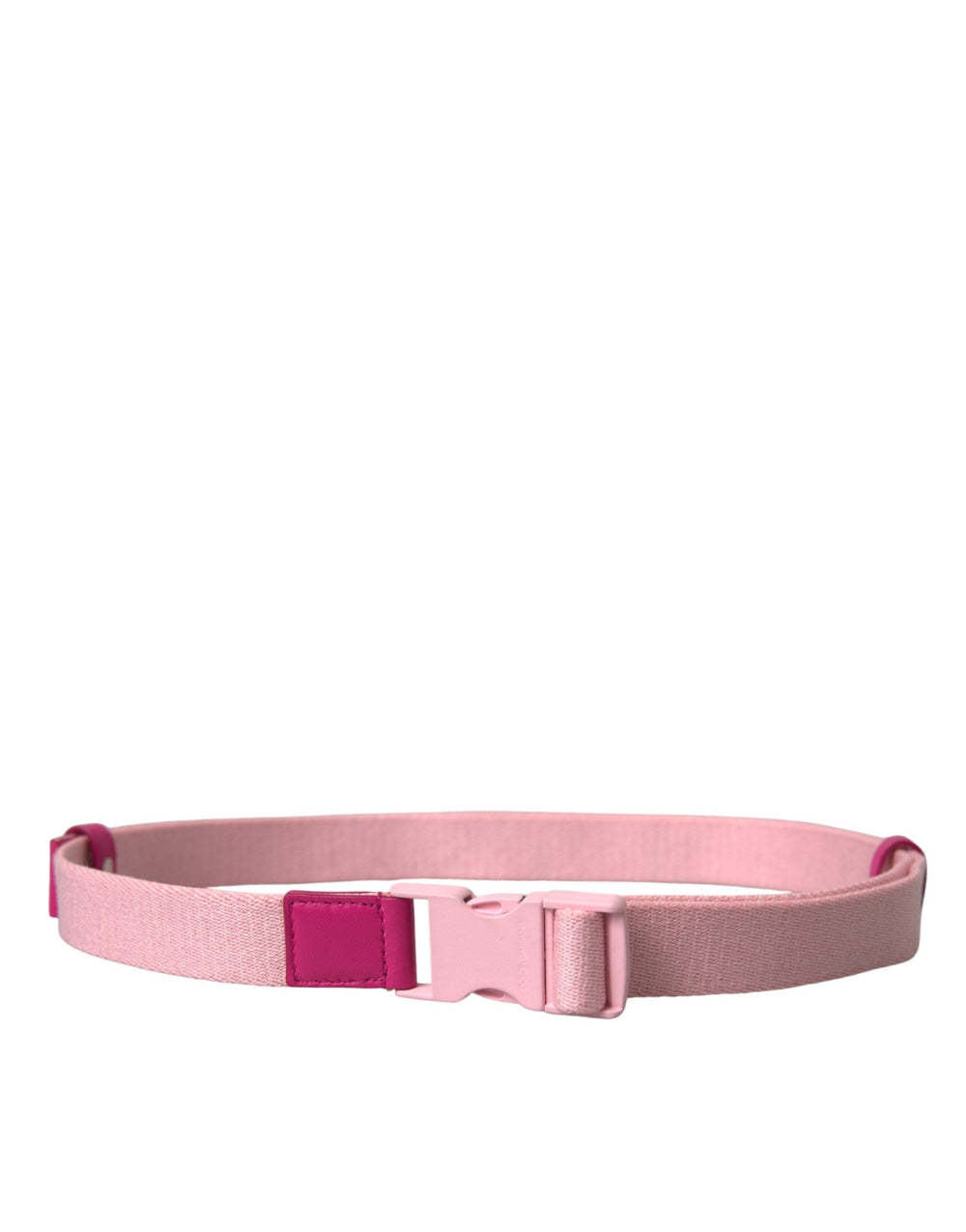  - Dolce & Gabbana Pink Canvas Stretch Plastic Buckle Women Belt - BEL9179 - 120 - Ask Me Wear