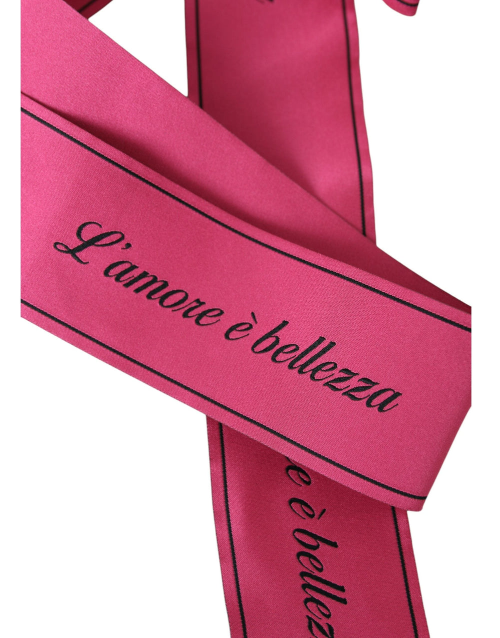  - Dolce & Gabbana Pink L'Amore E'Bellezza Waist Belt - WMB385 - 40 - Ask Me Wear