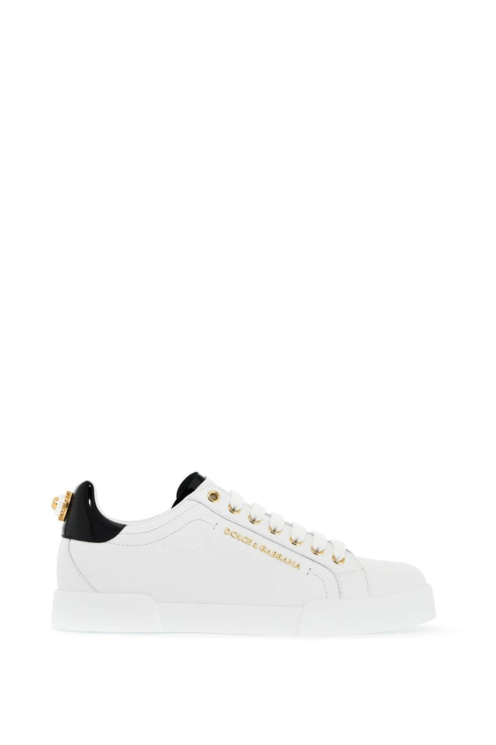 Shoes - Dolce & Gabbana Portofino Sneakers With Pearl - 242450NSN000001 - 89662 - 36 - Ask Me Wear