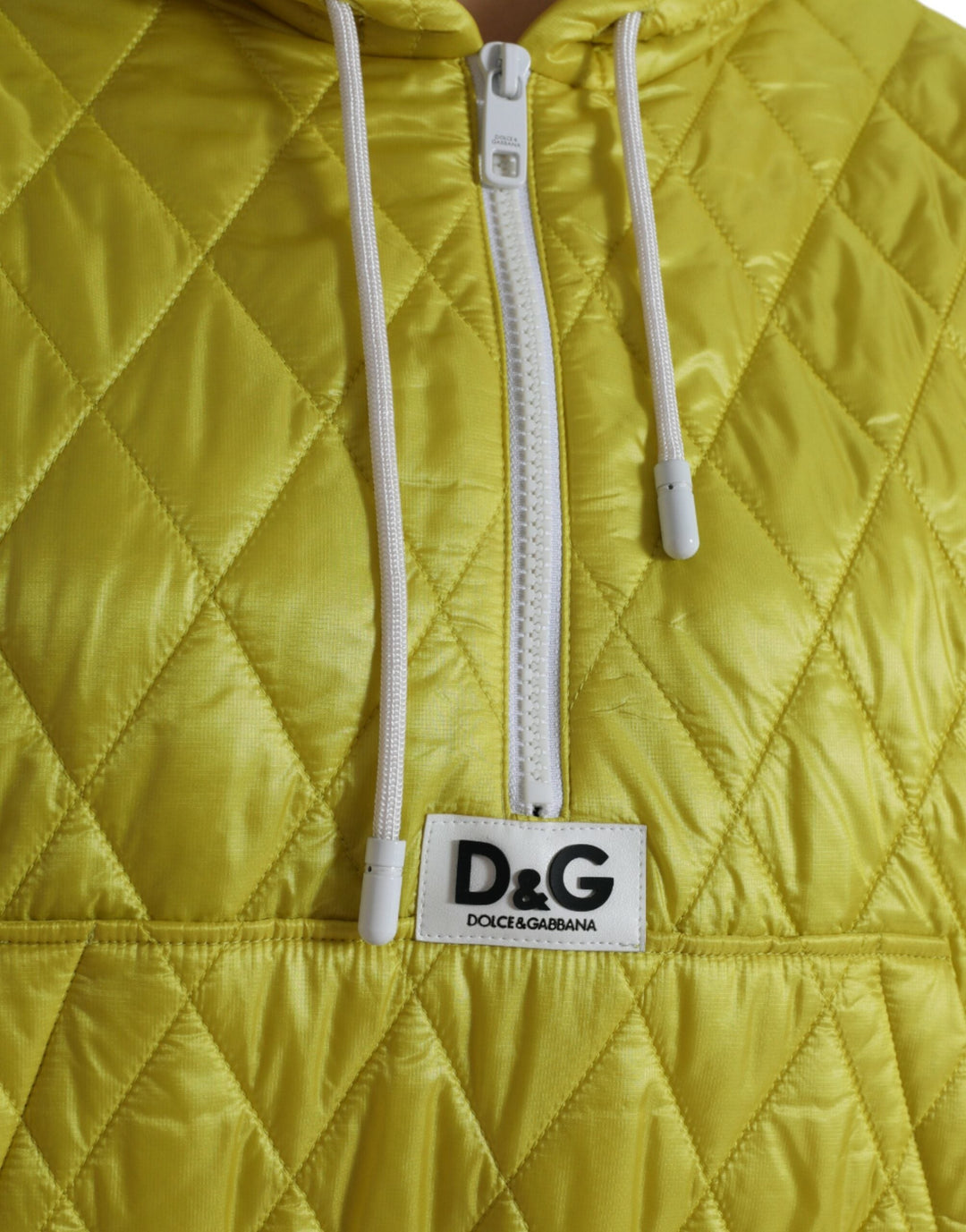  - Dolce & Gabbana Radiant Yellow Hooded Jacket - JKT3734 - 40 - Ask Me Wear