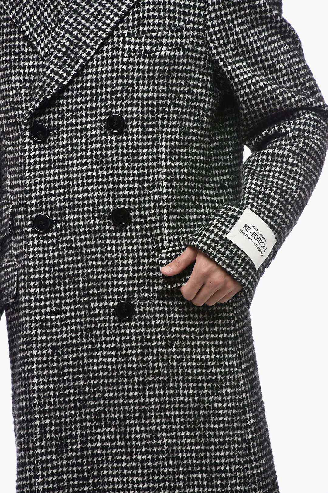 Other - Dolce & Gabbana RE - EDITION Double - Breasted Coat with Houndsthooth Motif - 8056265446017 - Ask Me Wear