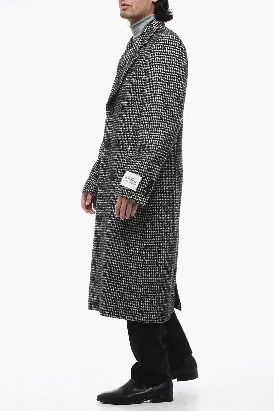 Other - Dolce & Gabbana RE - EDITION Double - Breasted Coat with Houndsthooth Motif - 8056265446017 - Ask Me Wear