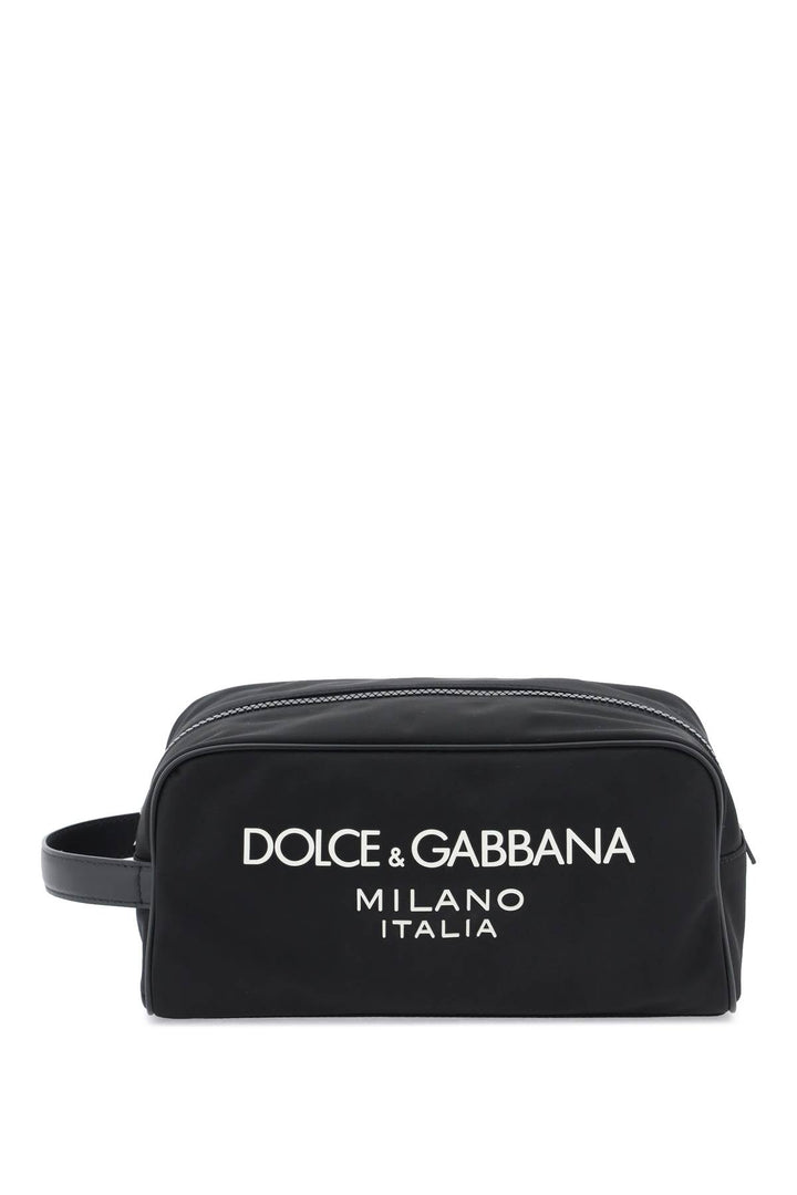 Bags - Dolce & Gabbana Rubberized Logo Beauty Case - 241450FAV000002 - 8B956 - os - Ask Me Wear