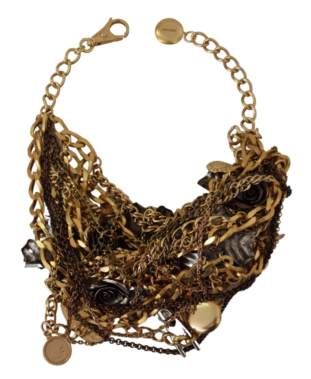  - Dolce & Gabbana Sicilian Glamour Gold Statement Necklace - SMY100928 - Ask Me Wear