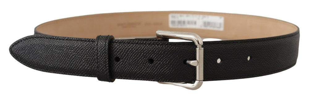  - Dolce & Gabbana Sleek Black Authentic Leather Belt - BEL8553 - 75 - Ask Me Wear