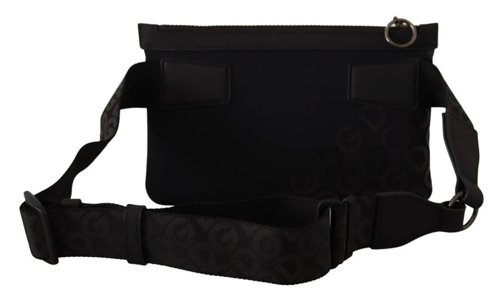  - Dolce & Gabbana Sleek Black Monogram Neoprene Fanny Pack - VAS12908 - Ask Me Wear