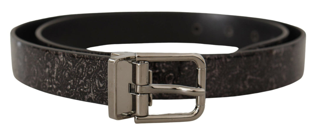  - Dolce & Gabbana Sleek Grosgrain Leather Belt with Metal Buckle - BEL8461 - 90 - Ask Me Wear