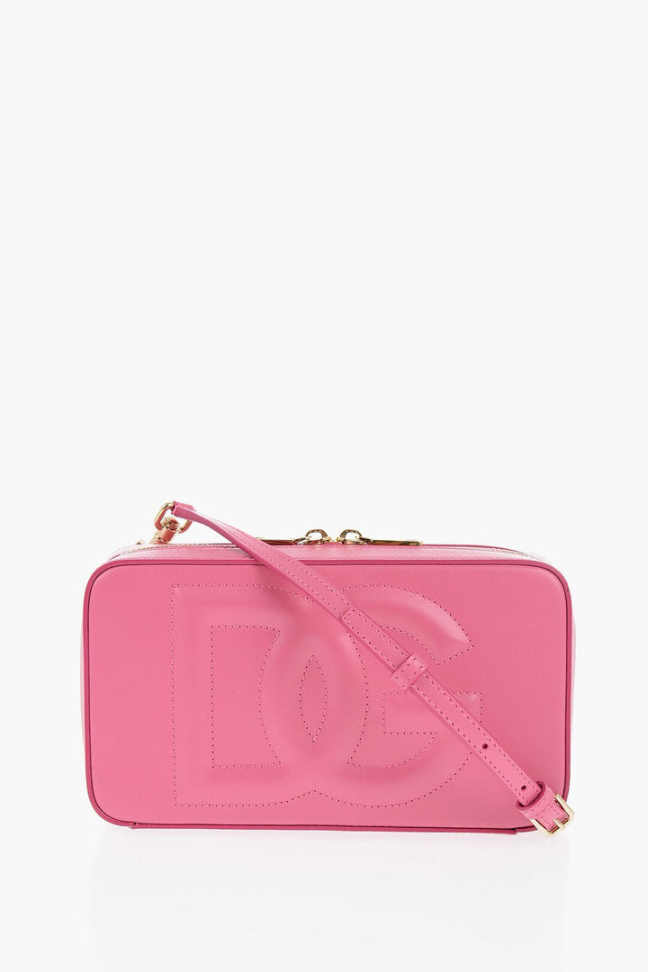 Other - Dolce & Gabbana Solid Color Leather Crossbody Bag with Embossed Monogram - 8058990303962 - Ask Me Wear