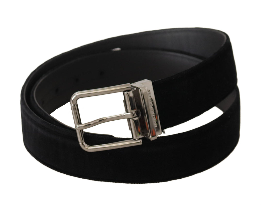  - Dolce & Gabbana Sophisticated Velvet Leather Belt - BEL8635#2 - 90 - Ask Me Wear