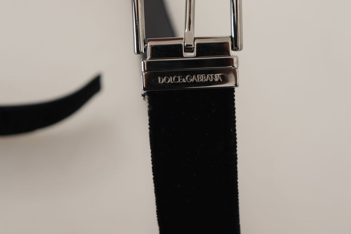  - Dolce & Gabbana Sophisticated Velvet Leather Belt - BEL8635#2 - 90 - Ask Me Wear