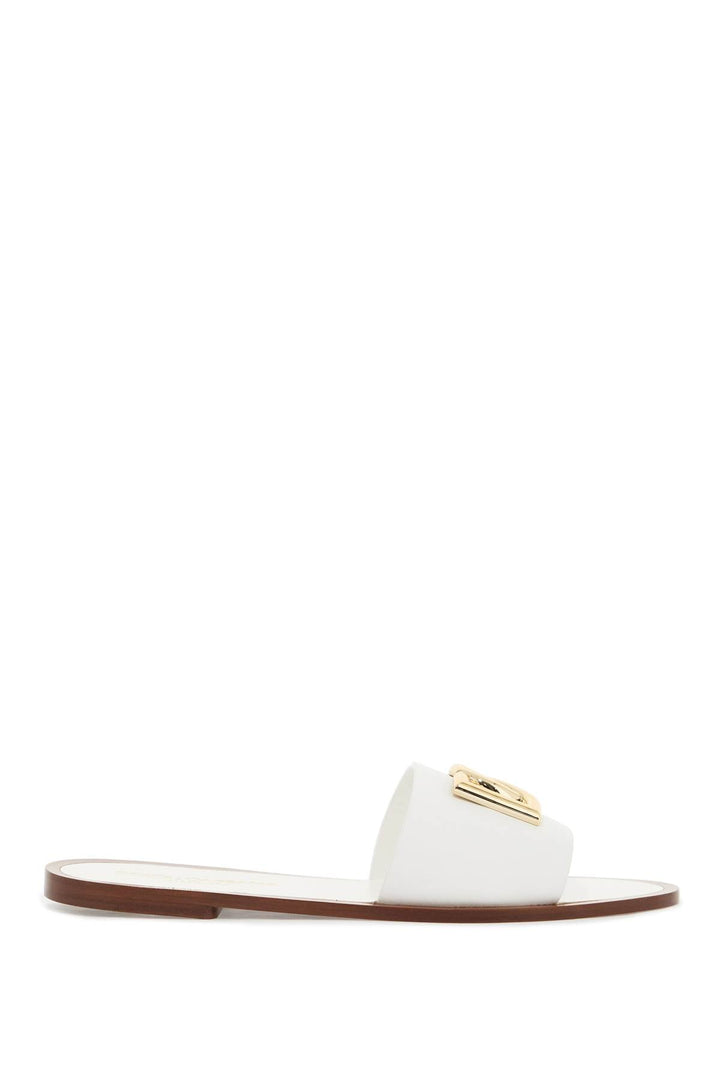 Shoes - Dolce & Gabbana White Dg Logo Slides With 8 - 242450NSP000001 - 80002 - 37 - Ask Me Wear