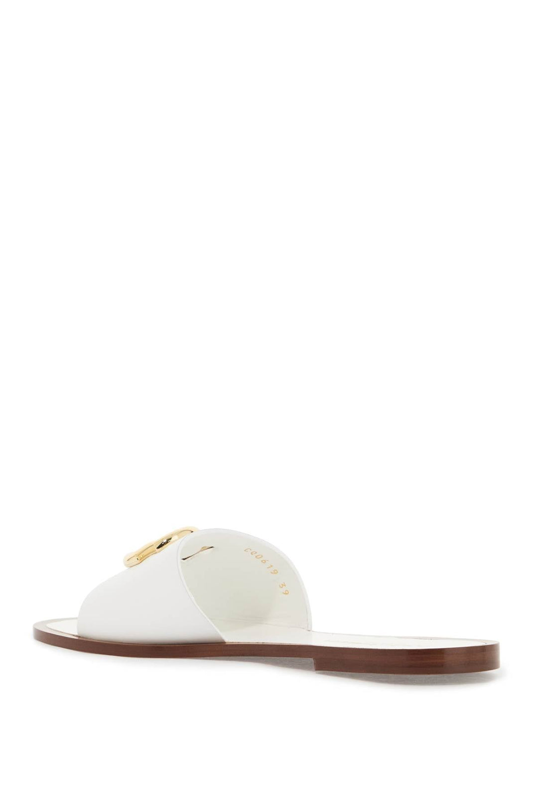 Shoes - Dolce & Gabbana White Dg Logo Slides With 8 - 242450NSP000001 - 80002 - 37 - Ask Me Wear