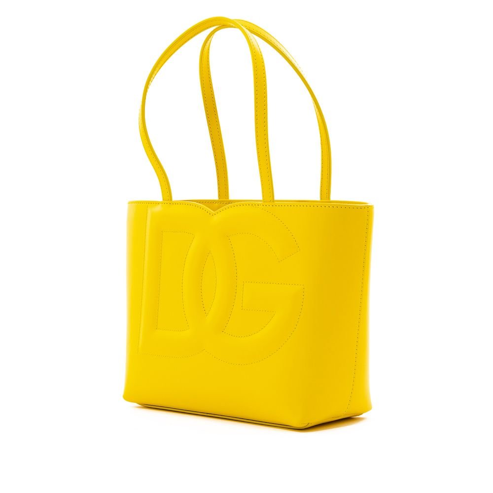  - Dolce & Gabbana Yellow Leather Handbag - DO& - 7545669 - Ask Me Wear