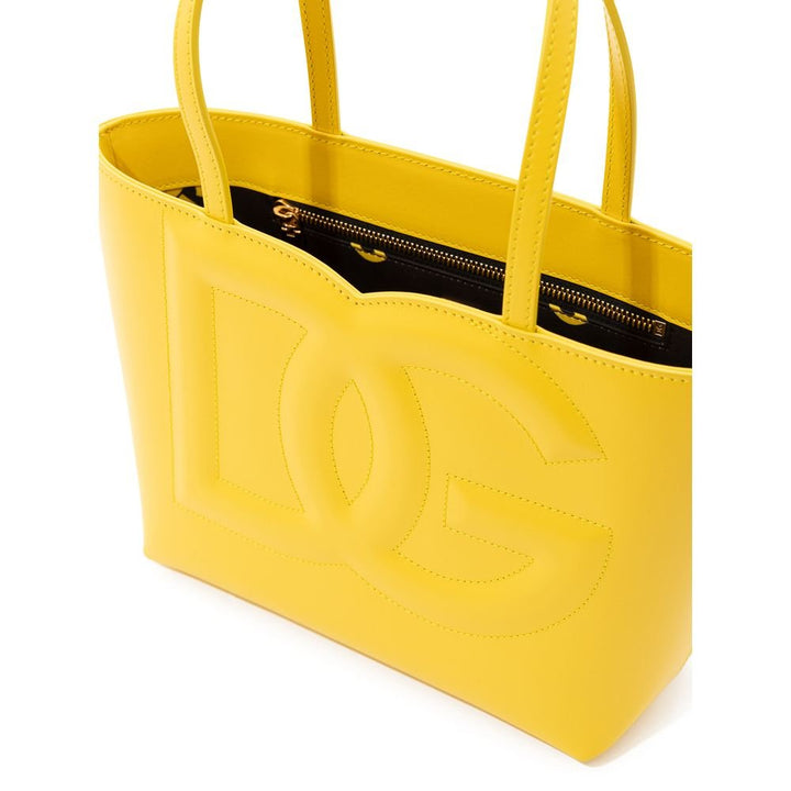  - Dolce & Gabbana Yellow Leather Handbag - DO& - 7545669 - Ask Me Wear