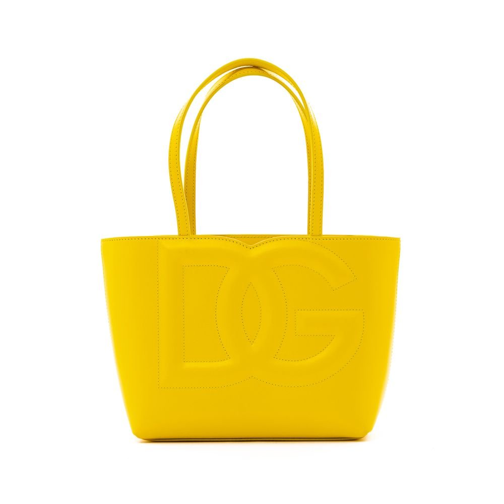  - Dolce & Gabbana Yellow Leather Handbag - DO& - 7545669 - Ask Me Wear