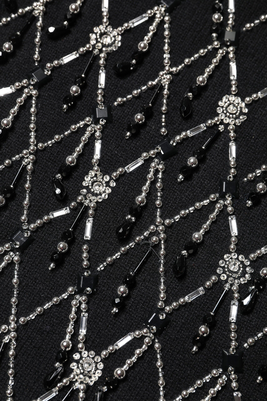 Dolce & Gabbana - Dolce & Gabbana Black Cashmere Embellished Long Sleeves Top - THS90420 - 36 - Ask Me Wear