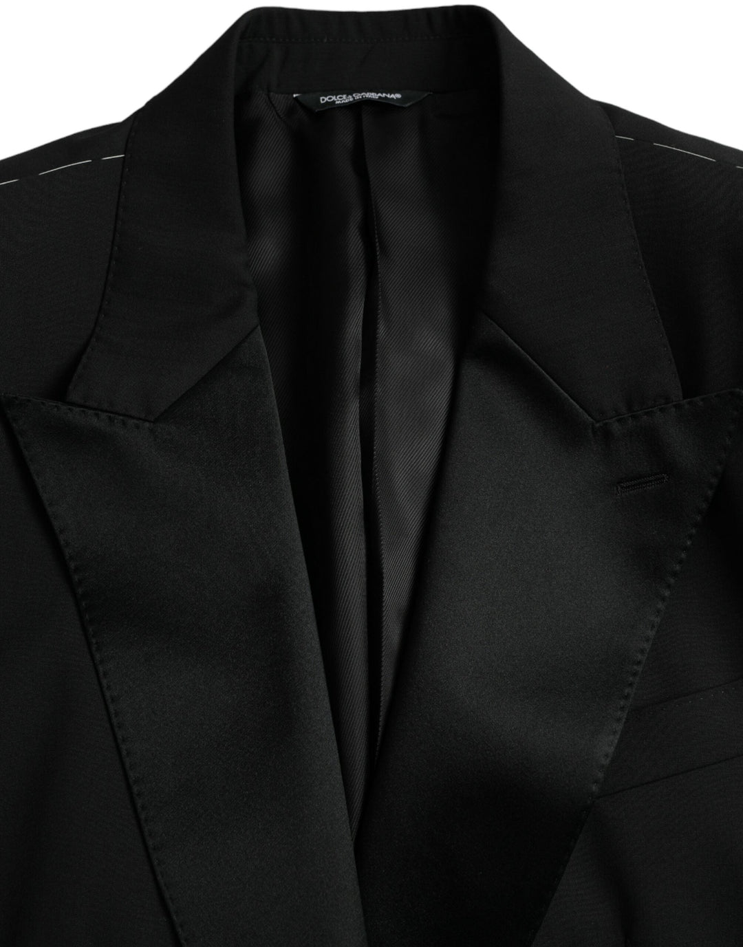 Dolce & Gabbana - Dolce & Gabbana Black SICILIA Single Breasted Coat Blazer - JKT4020 - 58 - Ask Me Wear