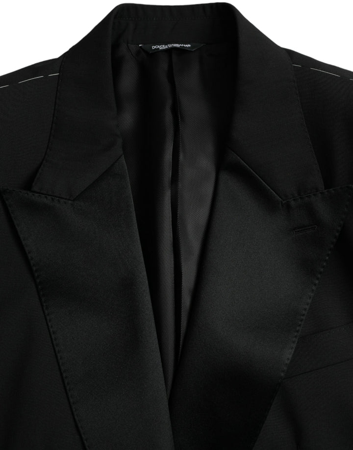Dolce & Gabbana - Dolce & Gabbana Black SICILIA Single Breasted Coat Blazer - JKT4020 - 58 - Ask Me Wear