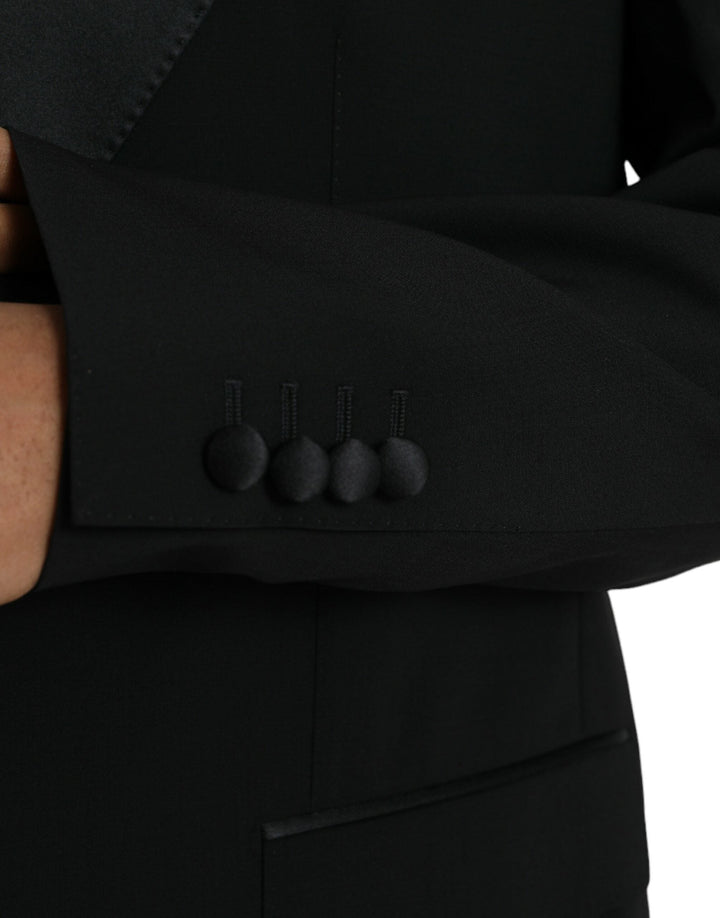 Dolce & Gabbana - Dolce & Gabbana Black SICILIA Single Breasted Coat Blazer - JKT4020 - 58 - Ask Me Wear