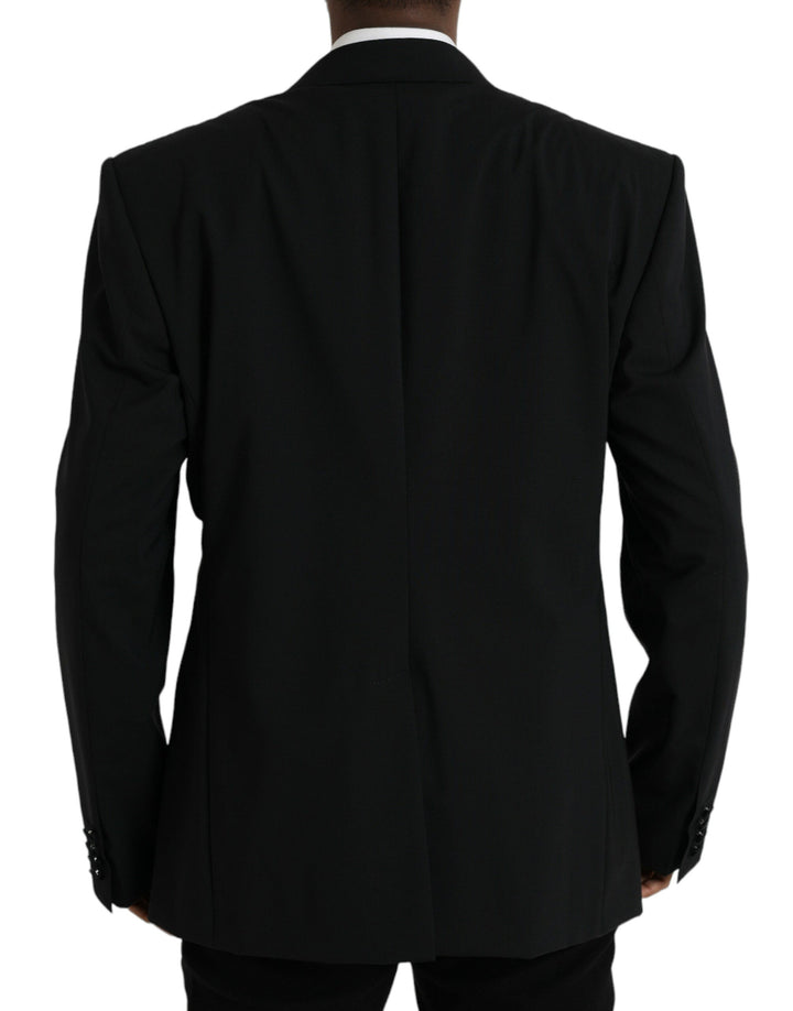 Dolce & Gabbana - Dolce & Gabbana Black SICILIA Single Breasted Coat Blazer - JKT4020 - 58 - Ask Me Wear