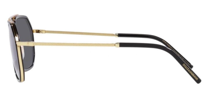 DOLCE & GABBANA Sample Sale DOLCE & GABBANA DG 2285 02/81 Pilot Gold/Black Metal Sunglasses with Polar Grey Lens - Apparel & Accessories > Clothing Accessories > Sunglasses Sunglasses | Designer outlet