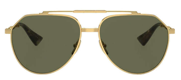 DOLCE & GABBANA Sample Sale DOLCE & GABBANA DG 2302 02/58 Pilot Gold Metal Sunglasses with Polarized Green Lens - Apparel & Accessories > Clothing Accessories > Sunglasses Sunglasses | Designer outlet