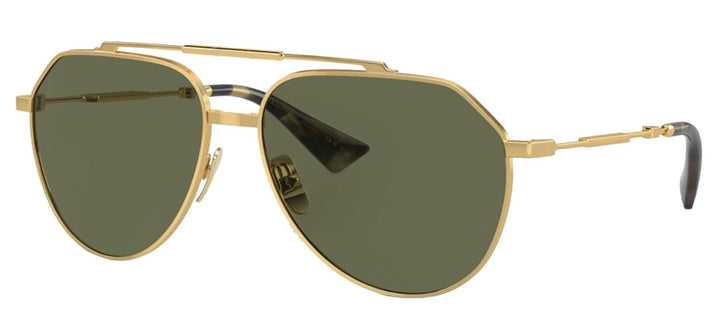 DOLCE & GABBANA Sample Sale DOLCE & GABBANA DG 2302 02/58 Pilot Gold Metal Sunglasses with Polarized Green Lens - Apparel & Accessories > Clothing Accessories > Sunglasses Sunglasses | Designer outlet