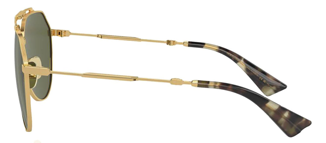 DOLCE & GABBANA Sample Sale DOLCE & GABBANA DG 2302 02/58 Pilot Gold Metal Sunglasses with Polarized Green Lens - Apparel & Accessories > Clothing Accessories > Sunglasses Sunglasses | Designer outlet