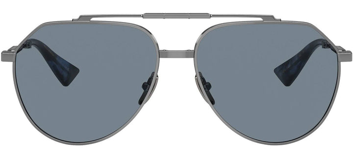 DOLCE & GABBANASunglasses - DOLCE & GABBANA DG 2302 04/56 Pilot Gunmetal Metal Sunglasses with Light Blue Lens - DG_2302_04/56_60mm - Ask Me Wear