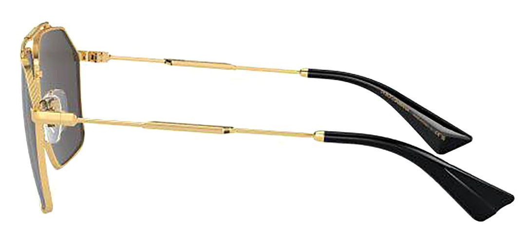 DOLCE & GABBANASunglasses - DOLCE & GABBANA DG 2303 02/87 Pilot Gold Metal Sunglasses with Dark Grey Lens - DG_2303_02/87_61mm - Ask Me Wear