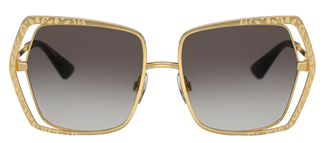 DOLCE & GABBANASunglasses - DOLCE & GABBANA DG 2306 02/8G Butterfly Gold Metal Sunglasses with Grey Gradient Lens - DG_2306_02/8G_55mm - Ask Me Wear