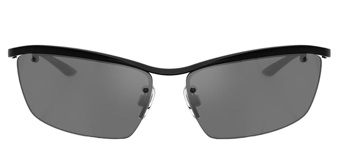 DOLCE & GABBANASunglasses - DOLCE & GABBANA DG 2307 01/6G Rectangle Black Metal Sunglasses with Grey Mirror Black Lens - DG_2307_01/6G_61mm - Ask Me Wear