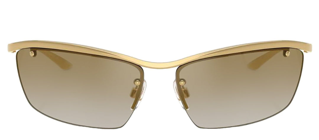 DOLCE & GABBANASunglasses - DOLCE & GABBANA DG 2307 02/6E Rectangle Gold Metal Sunglasses with Light Brown Mirror Gold Lens - DG_2307_02/6E_61mm - Ask Me Wear