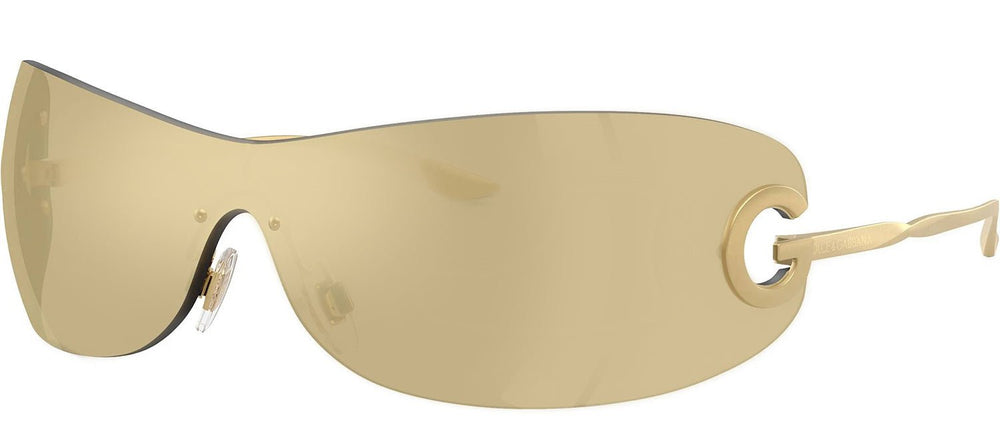 DOLCE & GABBANASunglasses - DOLCE & GABBANA DG 2308 12246E Butterfly Matte Gold Metal Sunglasses with Light Brown Mirror Gold Lens - DG_2308_12246E_41mm - Ask Me Wear