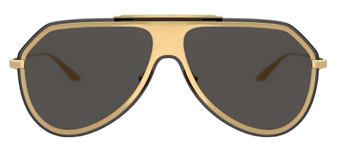 DOLCE & GABBANA Sample Sale DOLCE & GABBANA DG 2309 02/87 Pilot Gold Metal Sunglasses with Dark Grey Lens - Apparel & Accessories > Clothing Accessories > Sunglasses Sunglasses | Designer outlet