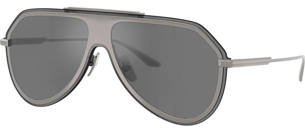 DOLCE & GABBANASunglasses - DOLCE & GABBANA DG 2309 11086G Pilot Brushed Gunmetal Metal Sunglasses with Grey Mirror Black Lens - DG_2309_11086G_43mm - Ask Me Wear