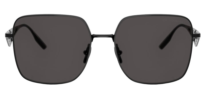 DOLCE & GABBANASunglasses - DOLCE & GABBANA DG 2310 01/87 Square Black Metal Sunglasses with Dark Grey Lens - DG_2310_01/87_57mm - Ask Me Wear